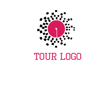 isolated pixel music disc logo