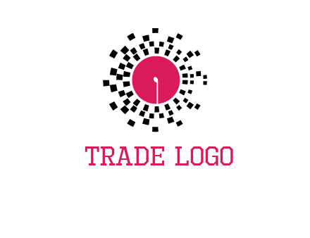 isolated pixel music disc logo