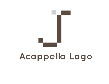 pixelated letter j logo