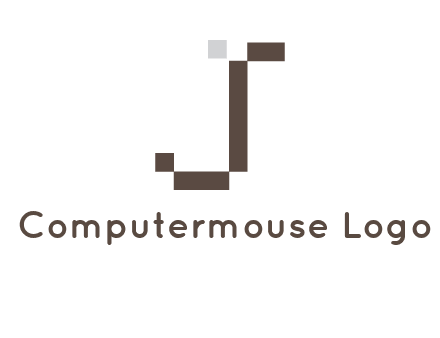 pixelated letter j logo