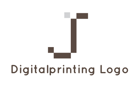 pixelated letter j logo
