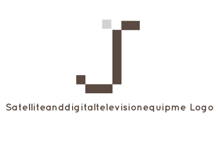 pixelated letter j logo