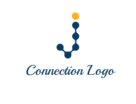 letter j connection logo