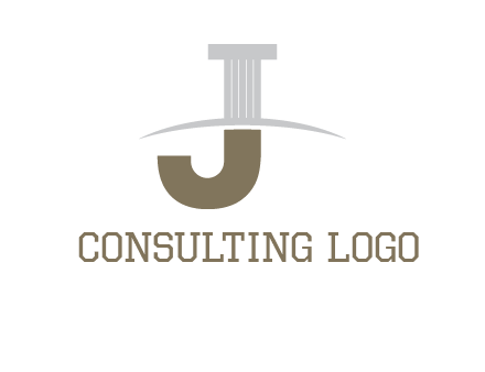 letter j pillar logo
