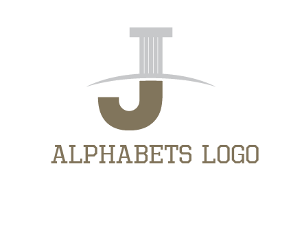 letter j pillar logo