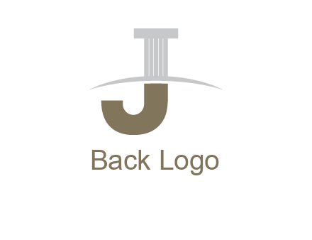 letter j pillar logo