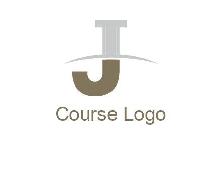 letter j pillar logo