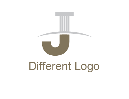 letter j pillar logo
