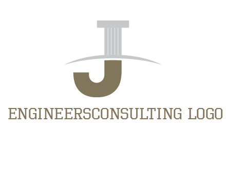 letter j pillar logo