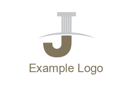 letter j pillar logo