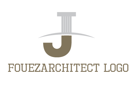 letter j pillar logo