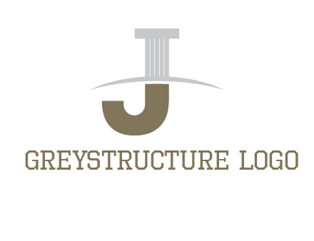 letter j pillar logo