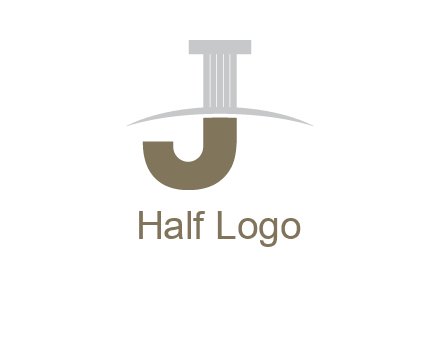 letter j pillar logo