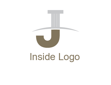 letter j pillar logo