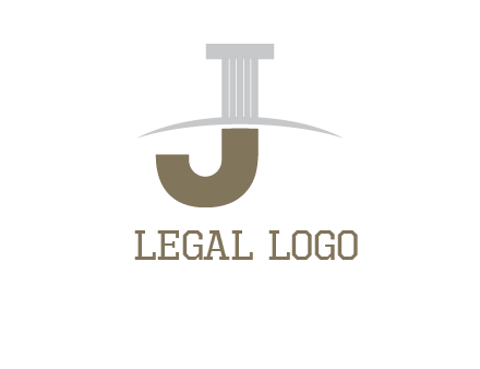 letter j pillar logo