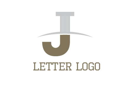 letter j pillar logo