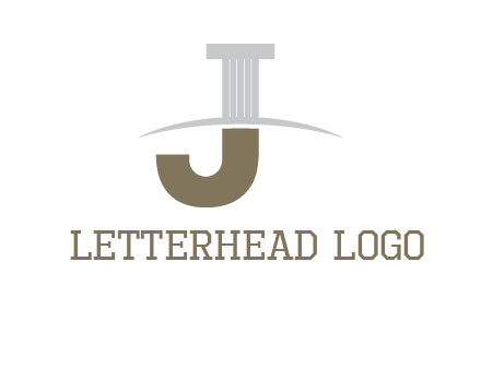letter j pillar logo
