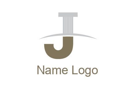 letter j pillar logo