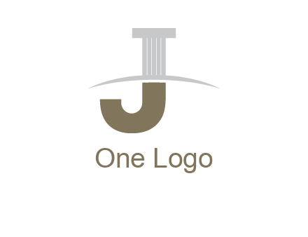letter j pillar logo