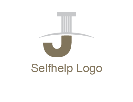 letter j pillar logo