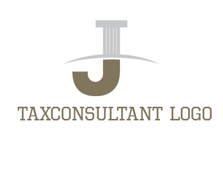 letter j pillar logo