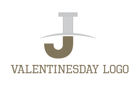 letter j pillar logo