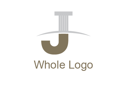 letter j pillar logo