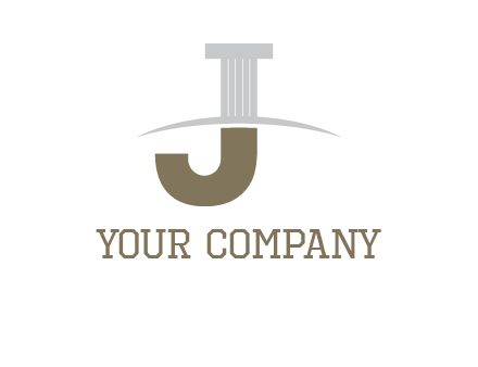 letter j pillar logo