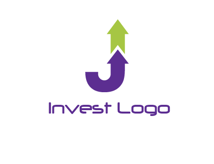 letter j arrows logo