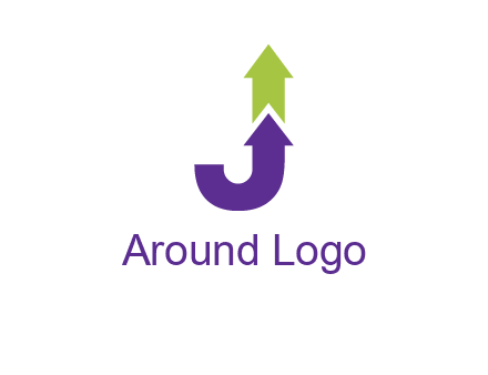 letter j arrows logo