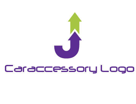 letter j arrows logo