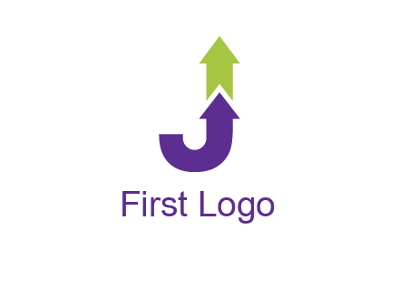 letter j arrows logo