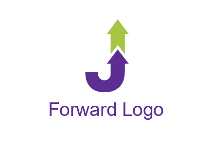 letter j arrows logo