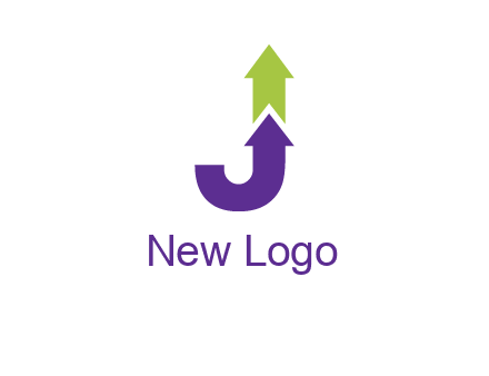 letter j arrows logo