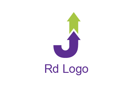 letter j arrows logo