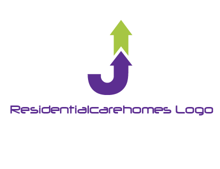 letter j arrows logo