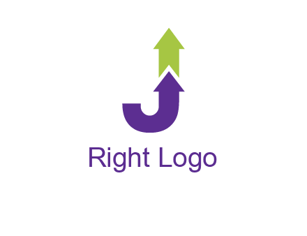 letter j arrows logo