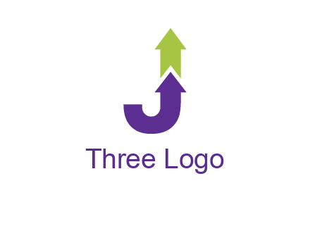 letter j arrows logo