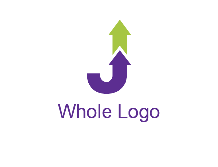 letter j arrows logo