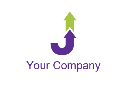 letter j arrows logo