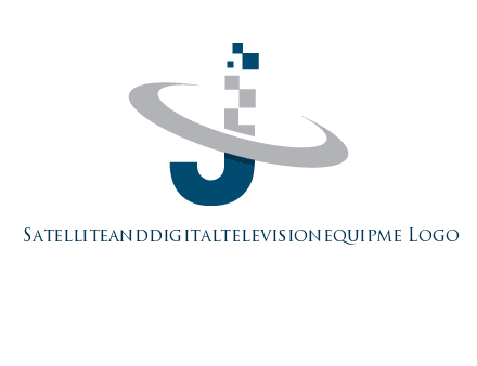 letter j pixels logo