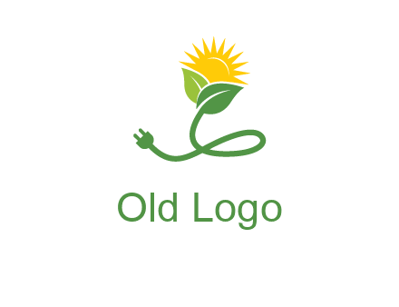 plug with leaf and sun logo