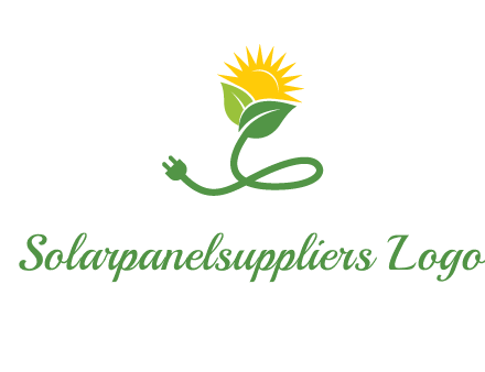 plug with leaf and sun logo