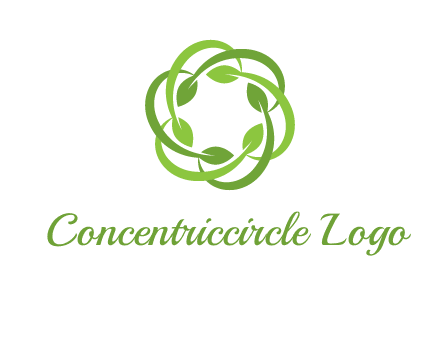 leaf swoosh rotation logo