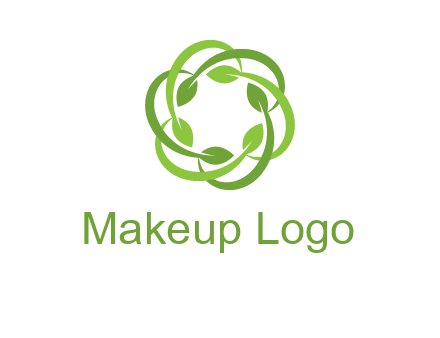 leaf swoosh rotation logo