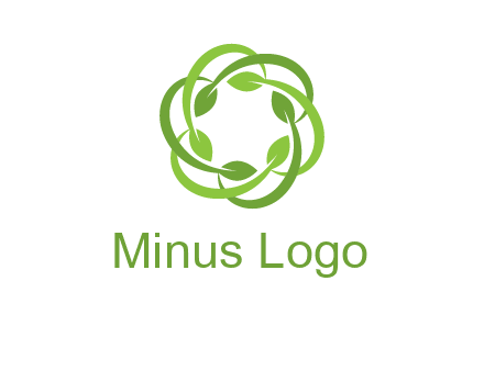 leaf swoosh rotation logo
