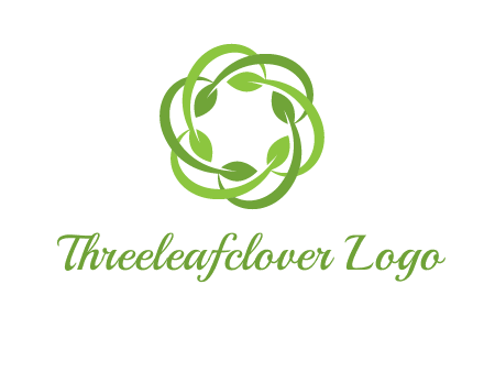 leaf swoosh rotation logo