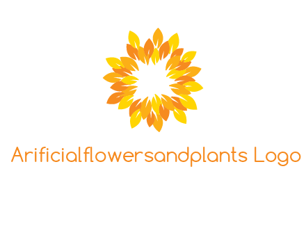 flower around sun logo