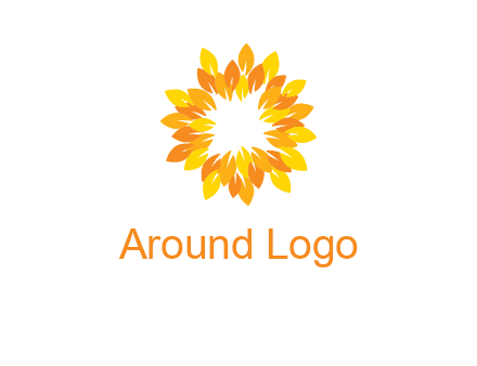 flower around sun logo