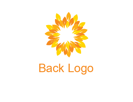 flower around sun logo